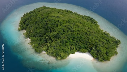 Aerial view of Beautiful island