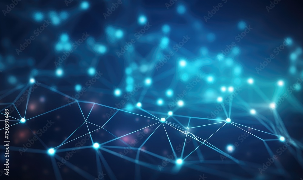 Fototapeta premium a digital background with interconnected lines forming a futuristic grid