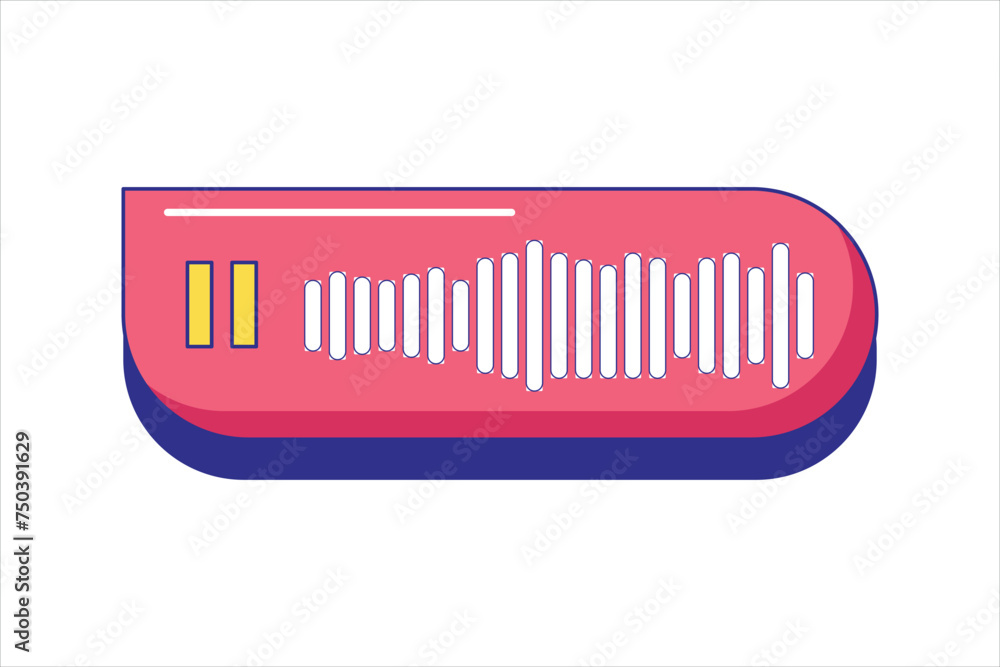 Functional Music Related Sticker Design Functional Music Related Sticker Design