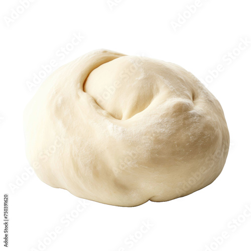 Raw dough isolated on transparent a white background 