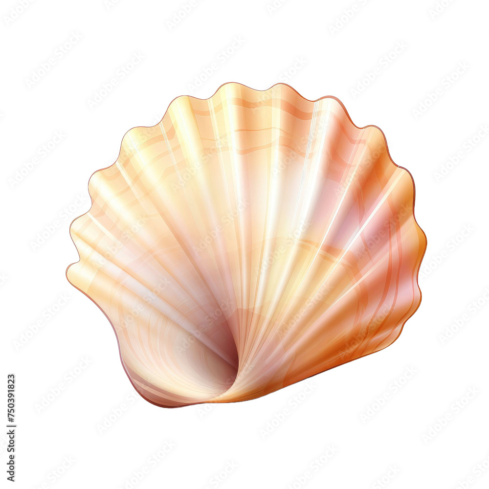 Seashell isolated on transparent a white background Seashell isolated on transparent a white background