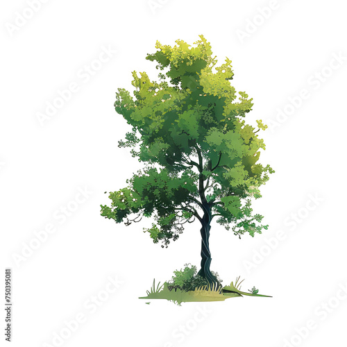 tree isolated on transparent background photo