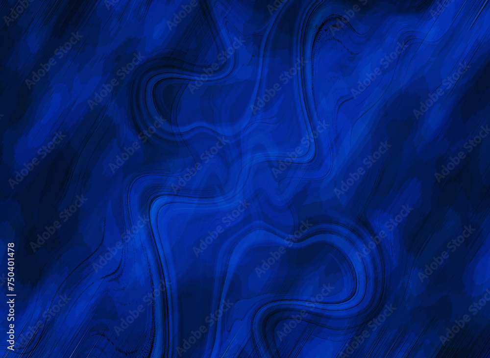 Obraz premium Abstract dark blue smooth shapes texture background. Blue pattern with artistic design abstract digital background
