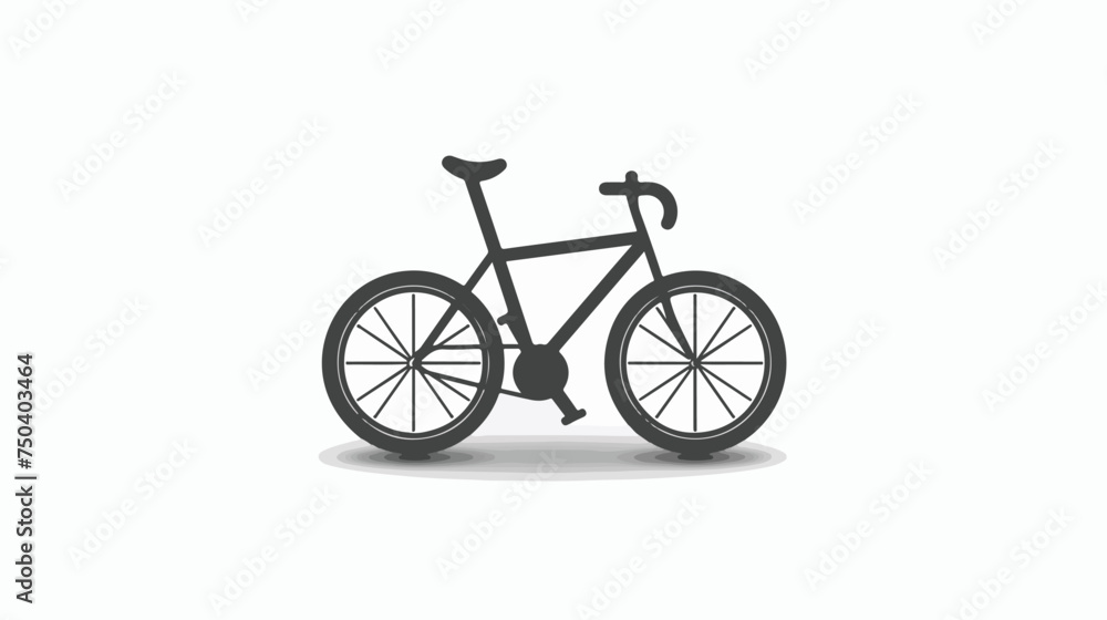 Bicycle Icon on White Background