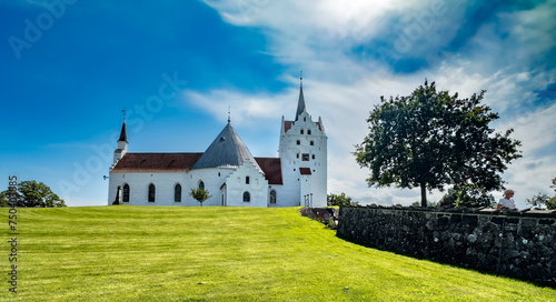 Church in Horne near Faborg on Funen, Denmark.