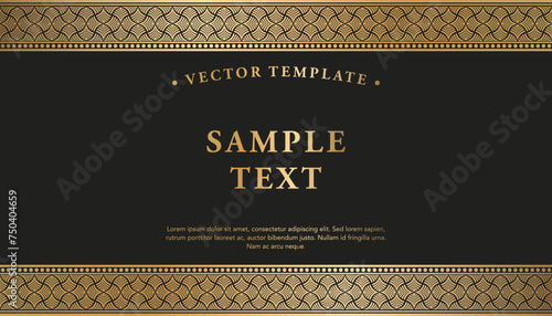 luxury batik traditional seamless pattern background with a decorative frame and a place for text