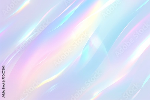 Ethereal waves of fabric in soft pastel iridescence photo
