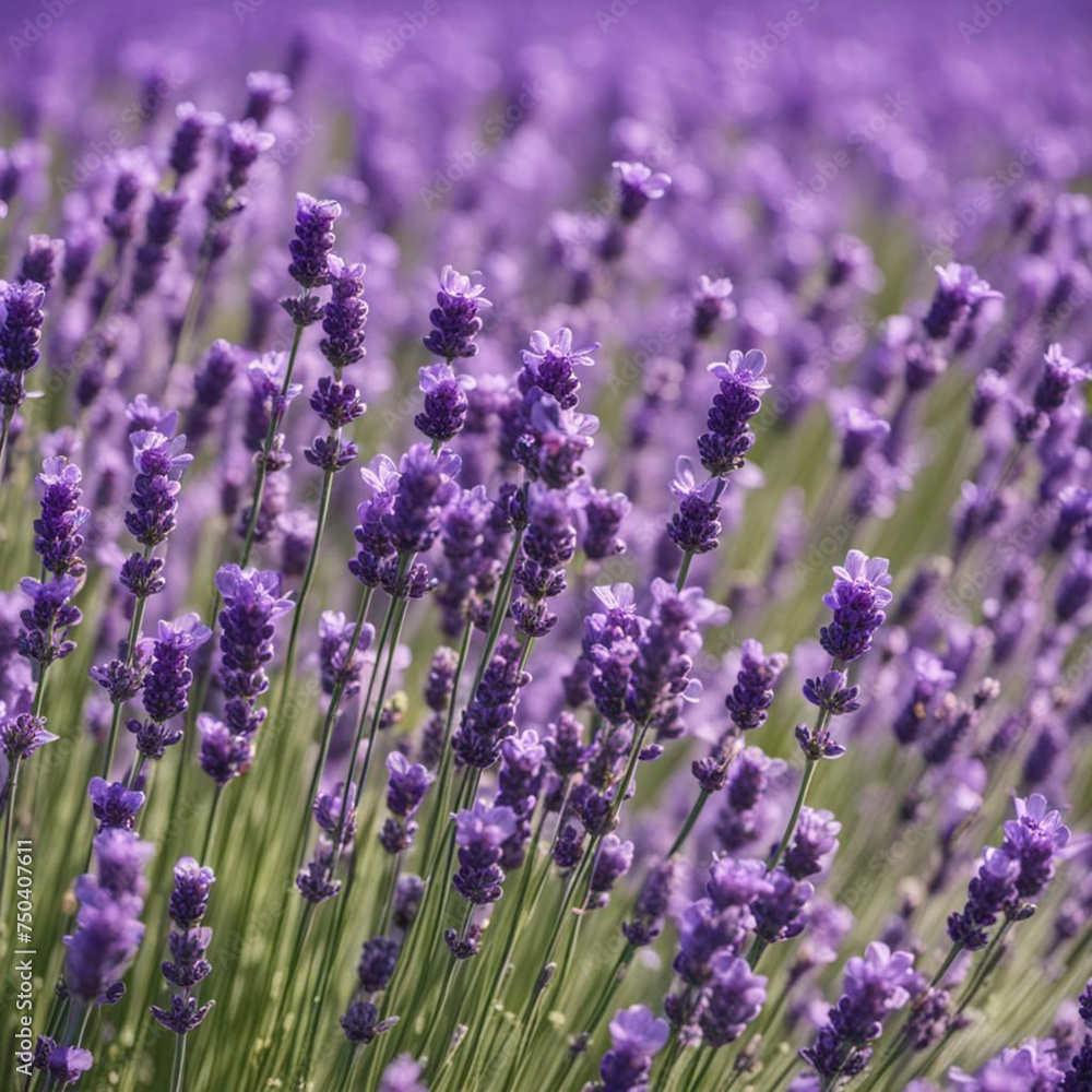 Naklejka premium lavender field in region