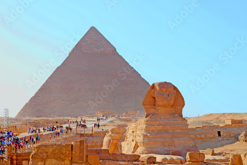                       -                                Egypt Cairo - Giza pyramids Sphinx