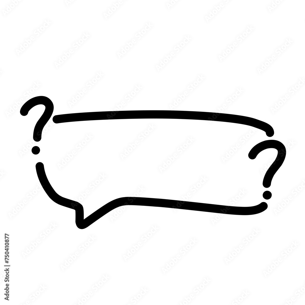Hand Drawn Doodle Column of Question Marks Hand Drawn Doodle Column of Question Marks