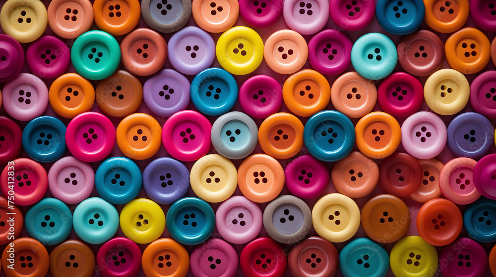 full frame of multicolor button background full frame of multicolor button background