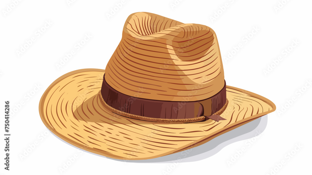 Hat with Arana Vector on a White Background 