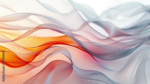Soft Pastel Waves Abstract Design