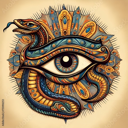 The eye of Ra graphical illustration