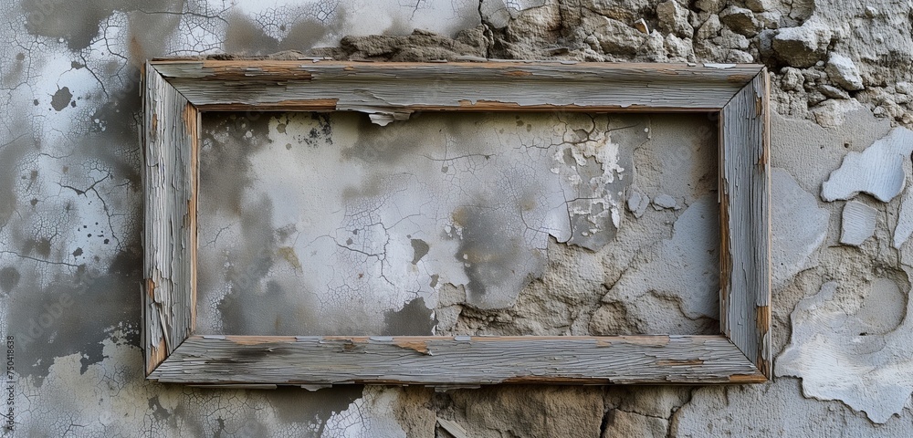 Naklejka premium earthy color frame on wall