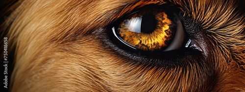 dog eye close up