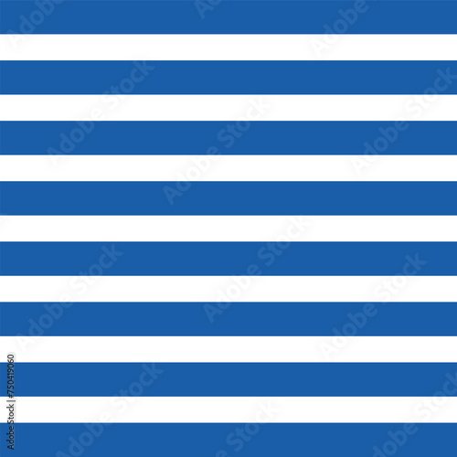 Striped background with horizontal straight blue and white stripes. Seamless and repeating pattern.  vector file illustration.