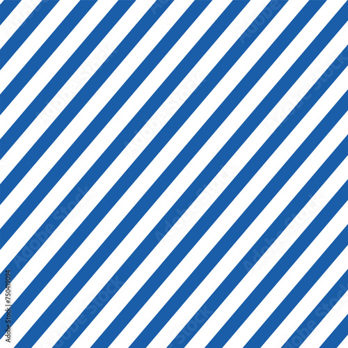 Striped background with horizontal straight blue and white stripes. Seamless and repeating pattern.  vector file illustration. photo