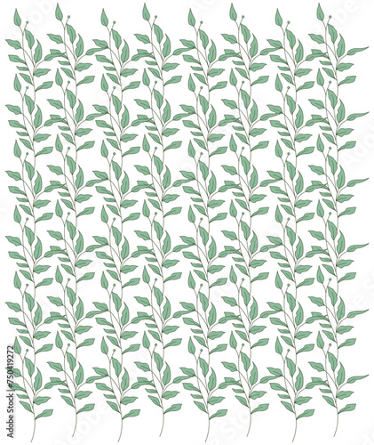 Hand Drawn Floral Seamless Pattern Design for T shirt, Pillow, Card, Poster, Wallpaper, Background