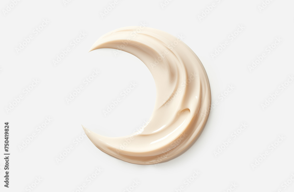 cosmetic smear of creamy texture on light background cosmetic smear of creamy texture on light background