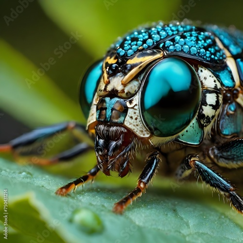 macro shot of a fly