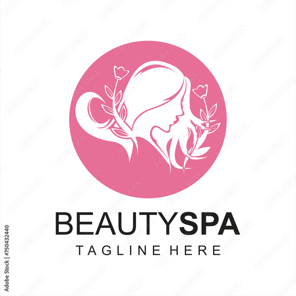 Luxury beauty hair salon modern logo design Luxury beauty hair salon modern logo design