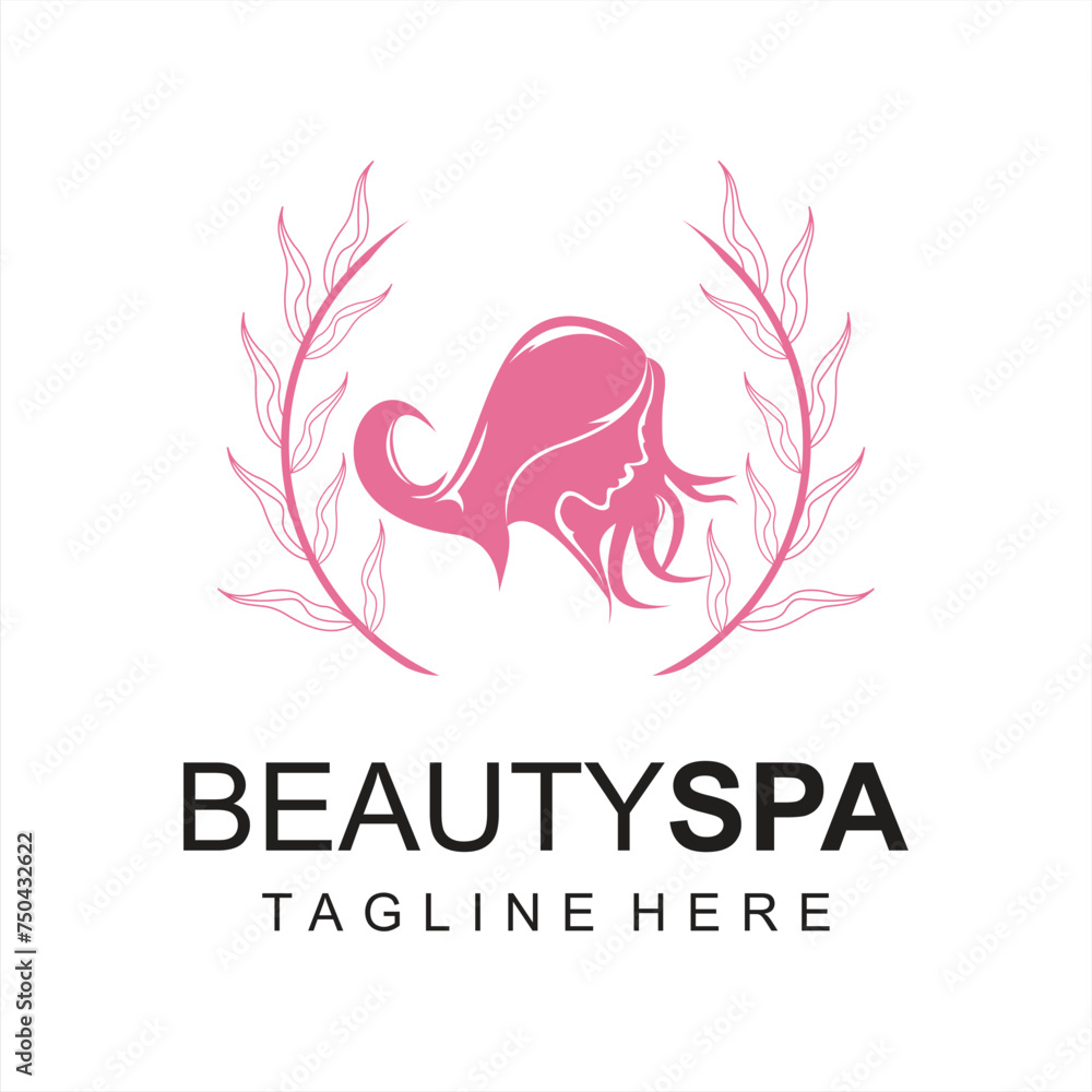 Obraz premium Luxury beauty hair salon modern logo design