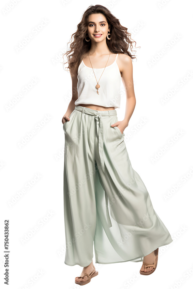Minimalist fashion for summer on transparent background PNG