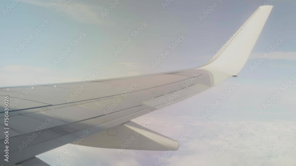 Wing's plane over a sea of clouds Wing's plane over a sea of clouds