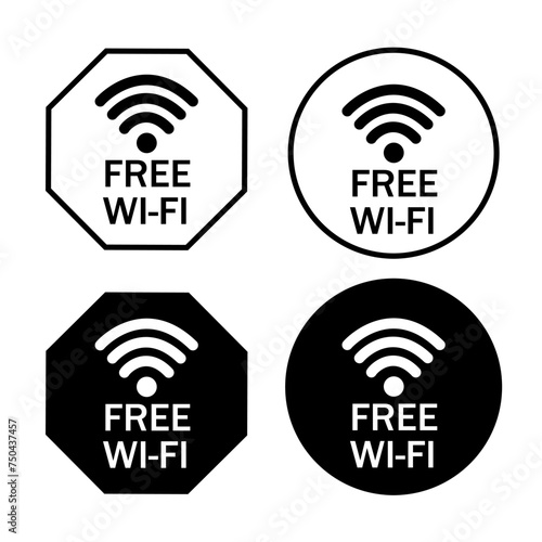 Wi-Fi icon vector set. wireless illustration sign collection. signal symbol.