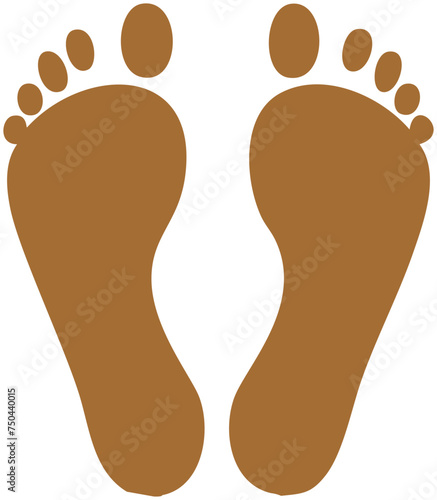 足跡イラストアイコン