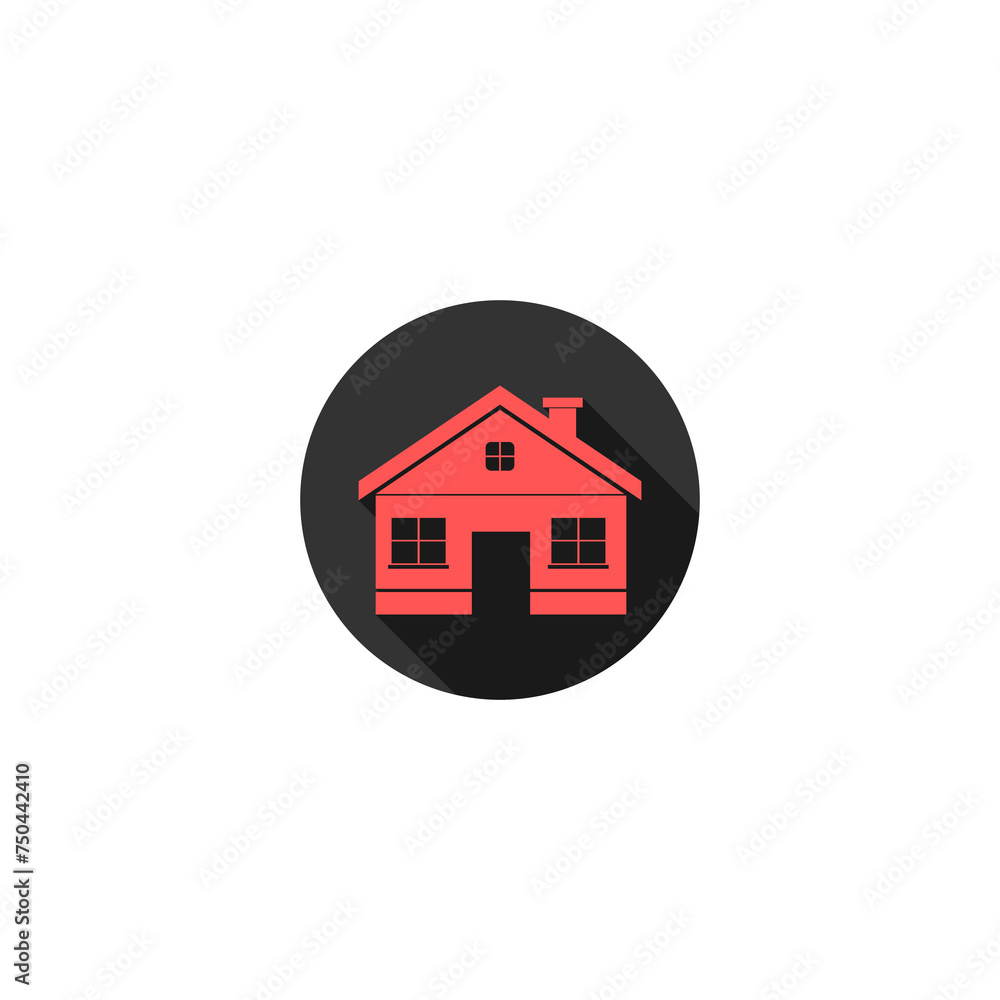 Web button house on a transparent vector background Web button house on a transparent vector background