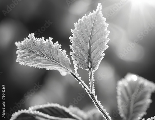 frost on the leaf