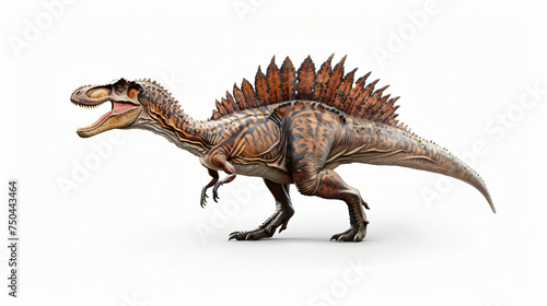 Spinosaurus dinosaur on white background . © Gefer