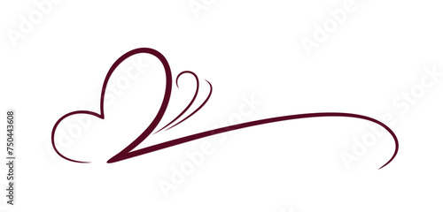 The symbol of a red stylized butterfly.