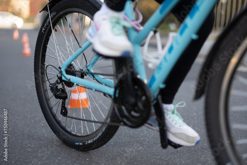 Kind Fahrrad Parcours