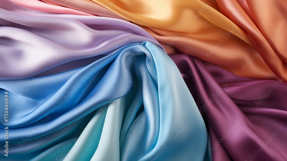  Silk Fabric Unveiling a Spectrum of Vibrant Hues