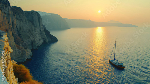 The colors and shades of the Aegean sea photo