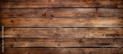Rustic Wooden Wall Revealing Natural Brown Stain - Vintage Background Texture for Design
