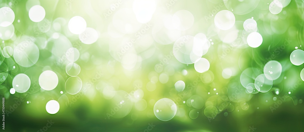 Vibrant Green Bokeh Background with a Touch of Serenity and Elegance Vibrant Green Bokeh Background with a Touch of Serenity and Elegance