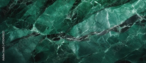Elegant Dark Green Marble Texture Background with Glossy Natural Stone Tiles