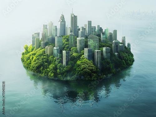 Green technology and environment concept, water management and ecology system.Hi-tech and futuristic.Digital and technology concept background.