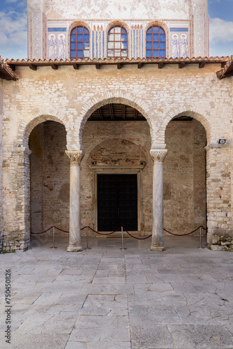 Medieval Euphrasian Basilica, roman catholic church in Byzantine style, Porec, Croatia, Istria © mychadre77