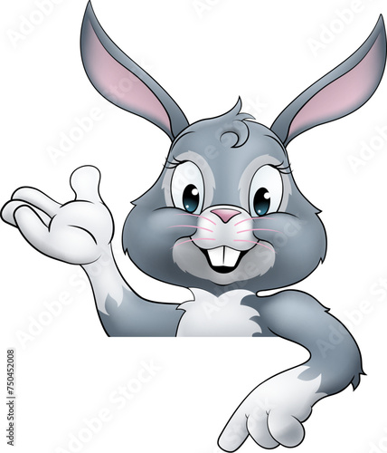 An Easter bunny rabbit cart...