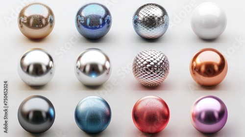 A bunch of shiny balls on a table, perfect for holiday decorations