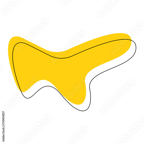 Abstract blob, organic shape vector illustration