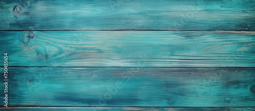 Vintage Turquoise Blue Wooden Texture Background with Rustic Raw Surface