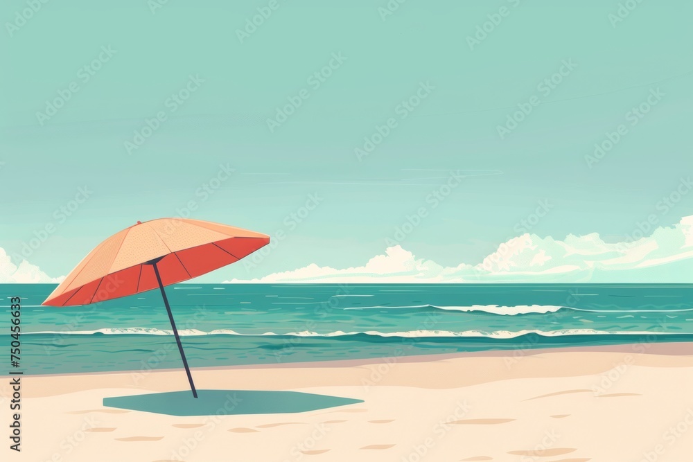 sunny summer beach season concept