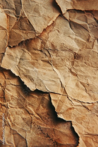 Detailed shot of brown paper texture, suitable for backgrounds