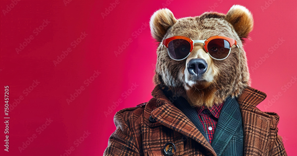 bear in glamorous high class fashion clothes bear in glamorous high class fashion clothes